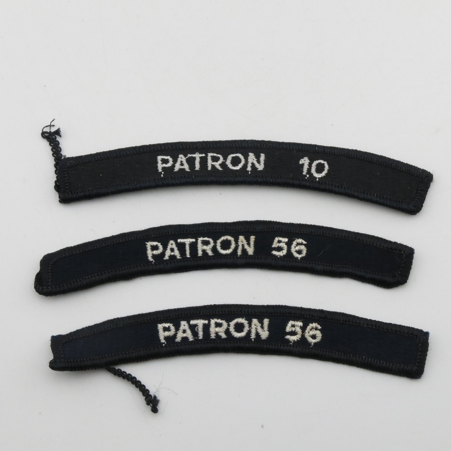 US Navy Patrol Squadron Rocker Tabs PATRON 10 & PATRON 56 VP-10 VP-56 P-3 Orion