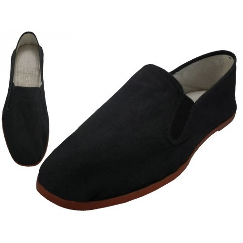 Men's slip on Twin Gore Cotton Upper with Rubber Out Sole Kung Fu/Tai Chi Shoe