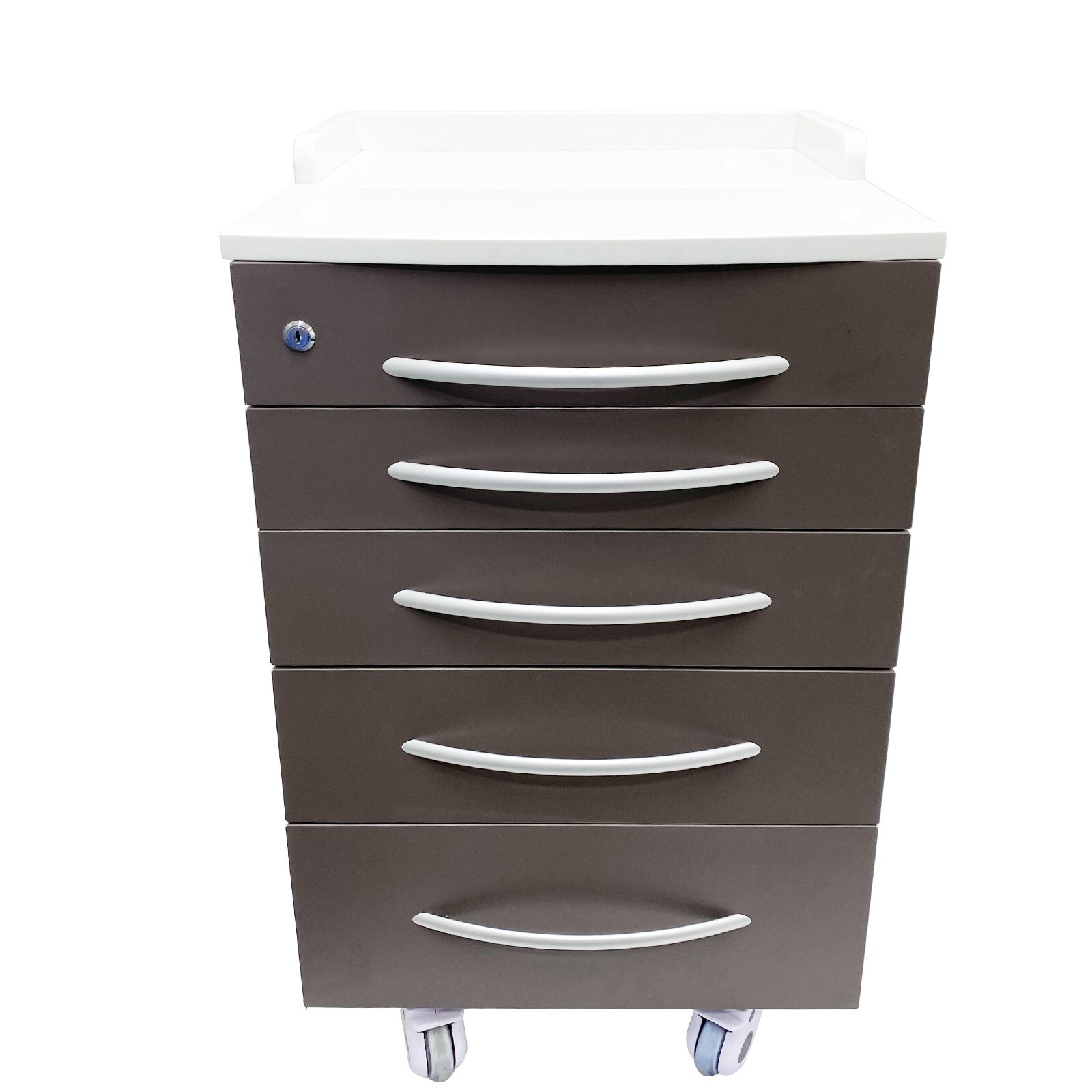 Openbox 5 layers Assistant’s Medical  Trolley Carts Brown Mobile Cart Instrument
