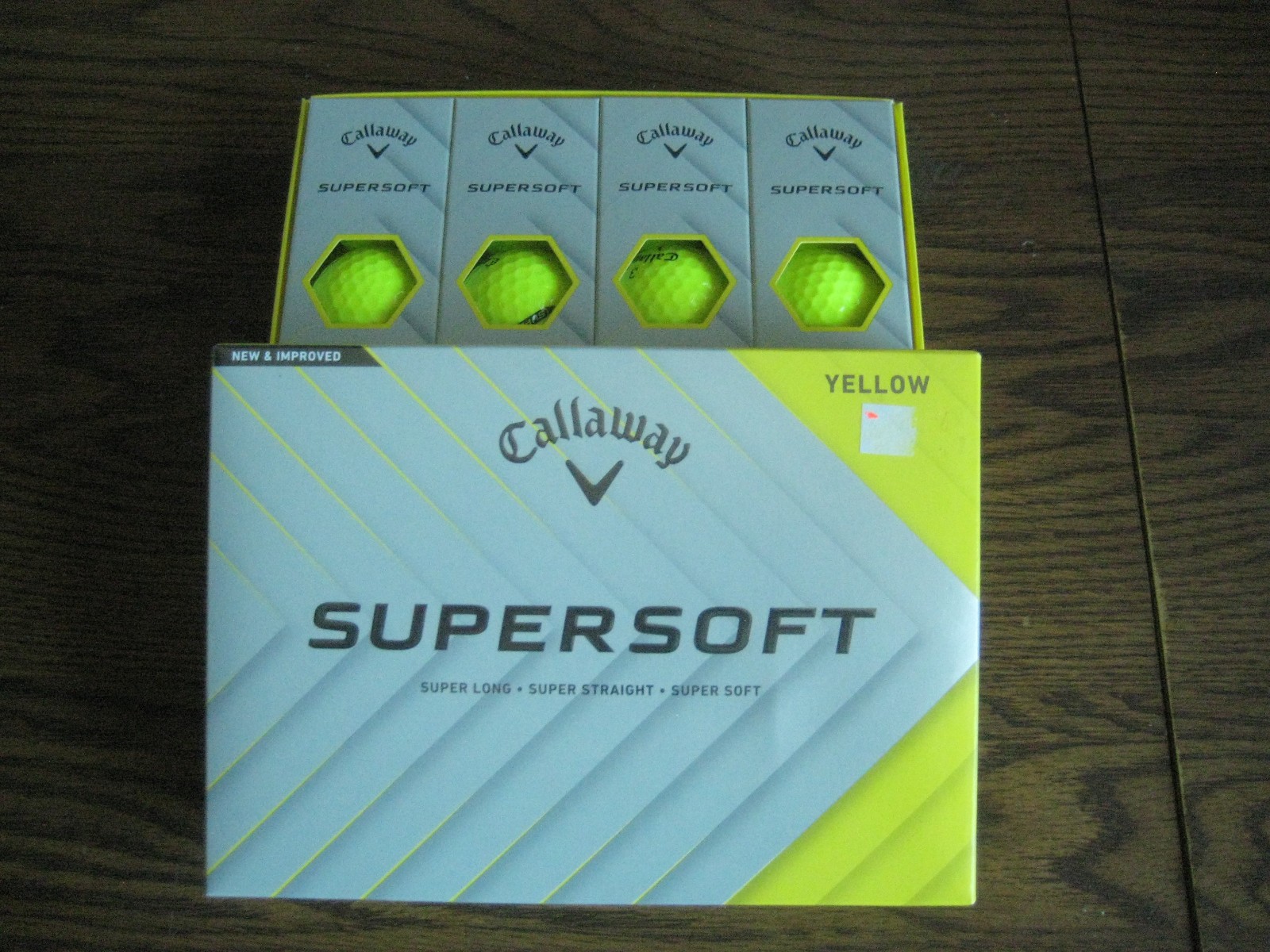 1 dozen BRAND NEW  Callaway SuperSoft  Yellow   golf balls