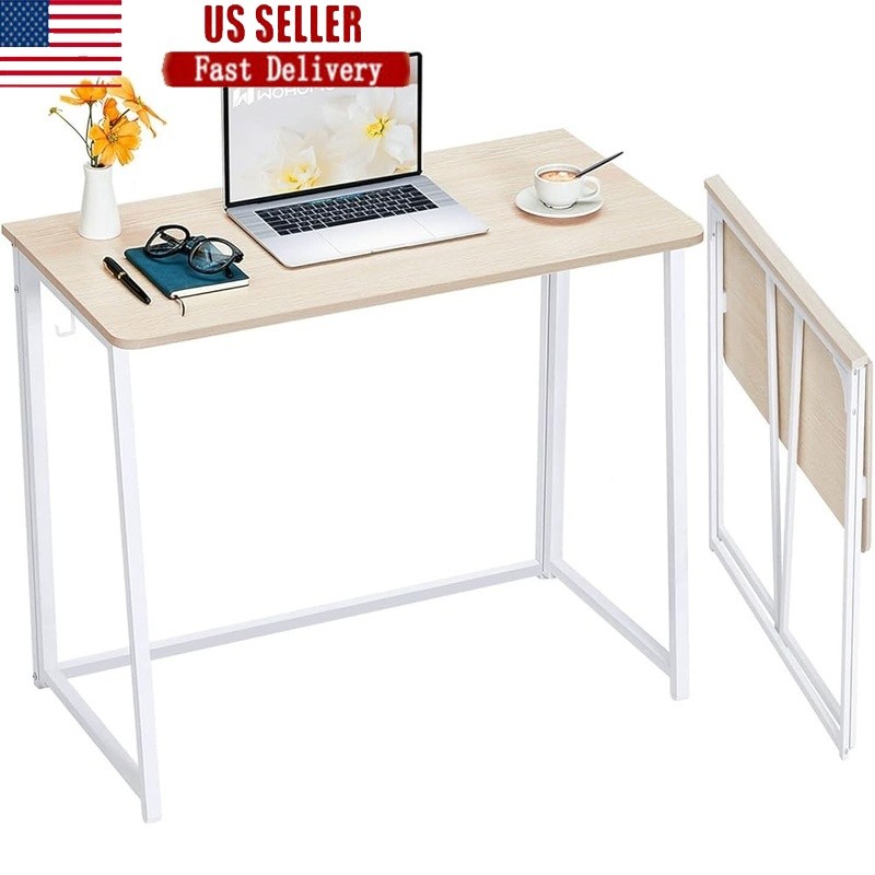 Lightweight Folding Desk Portable Easy Assembly Home Office Small Spaces New