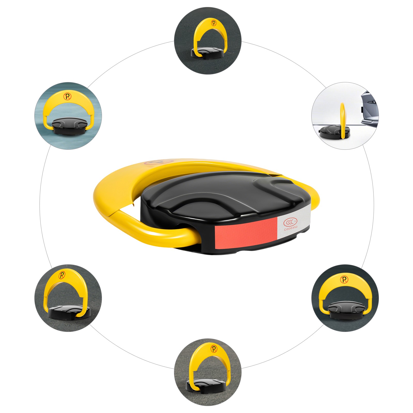 Car Parking Spot Lock Anti-Collision Foldable Barrier Auto Sensor Remote Control