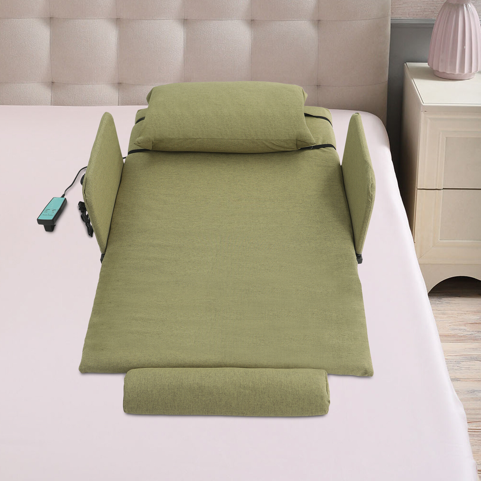 Green Electric Lifting Adjustable Bed Back Rest Electric Auxiliary Backrest, NEW