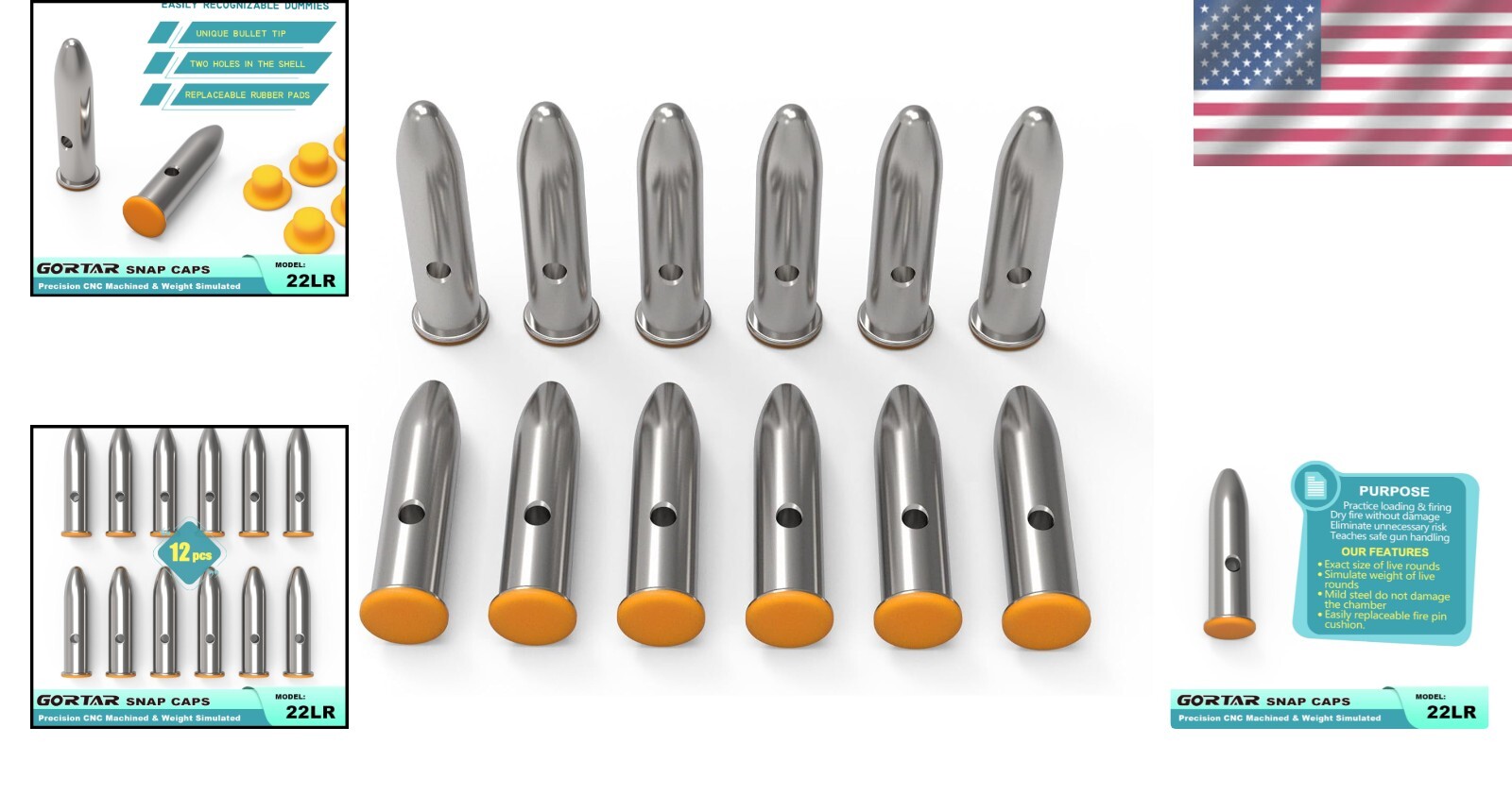 High-Visibility Snap Caps Training Dummy Rounds for Invaluable Skill Development