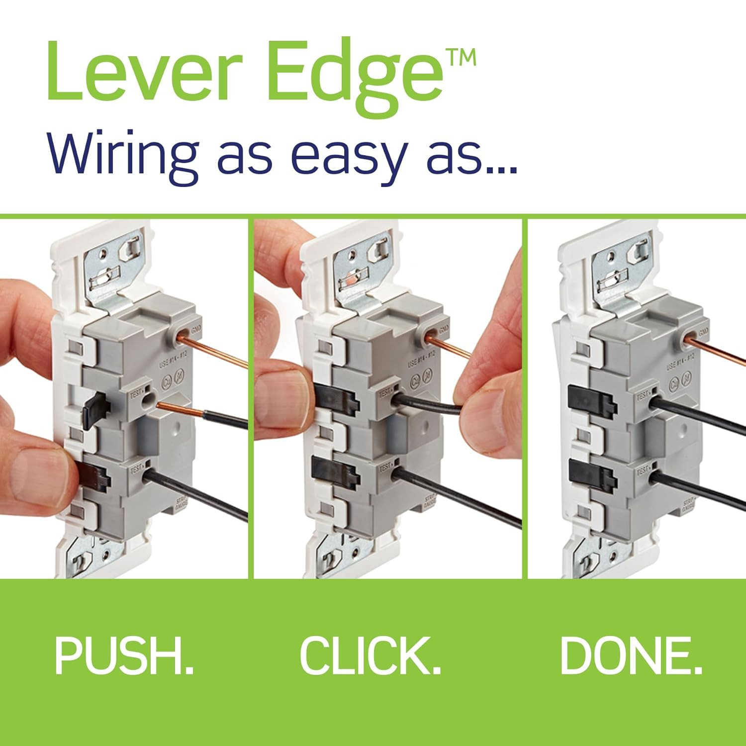 Lever Edge 15 Amp Single Pole Rocker Switch, 10-Pack, E5601-MW, White