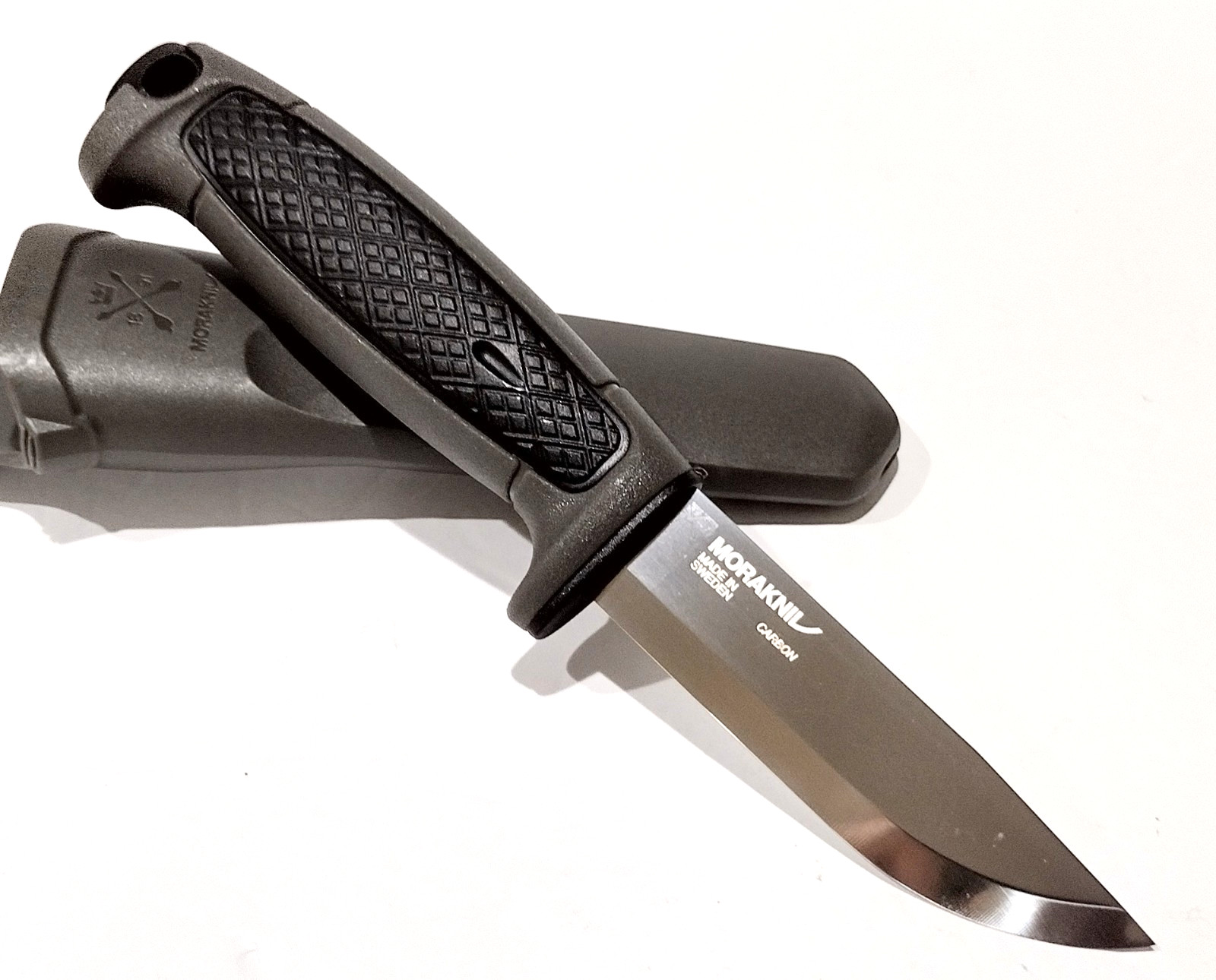 MORA SWEDEN MORAKNIV GRAY/BLACK RISBERG (C) GERMAN CARBON STEEL UTILITY KNIFE