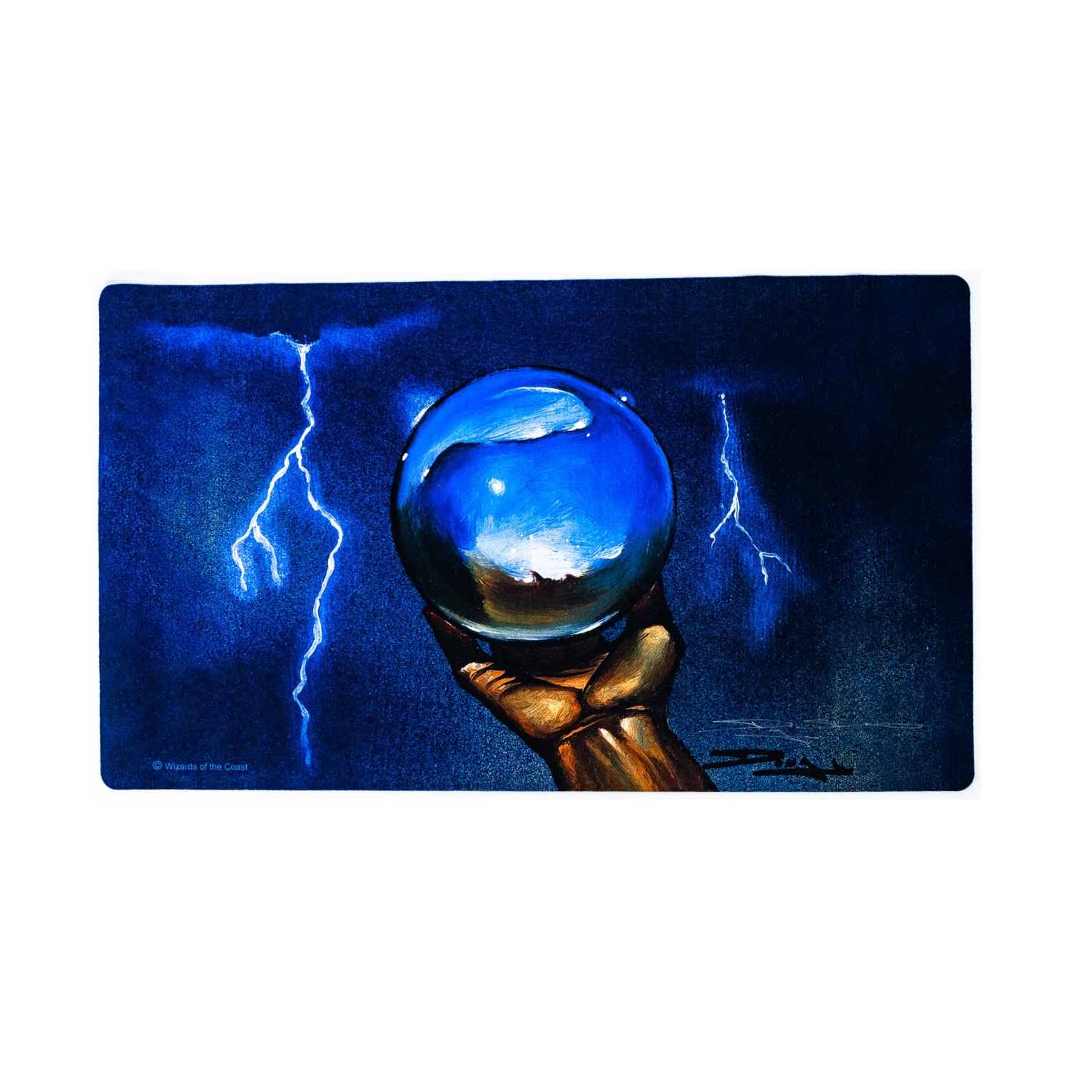 WotC MtG Misc Icy Manipulator Playmat (Signed by Artist) EX