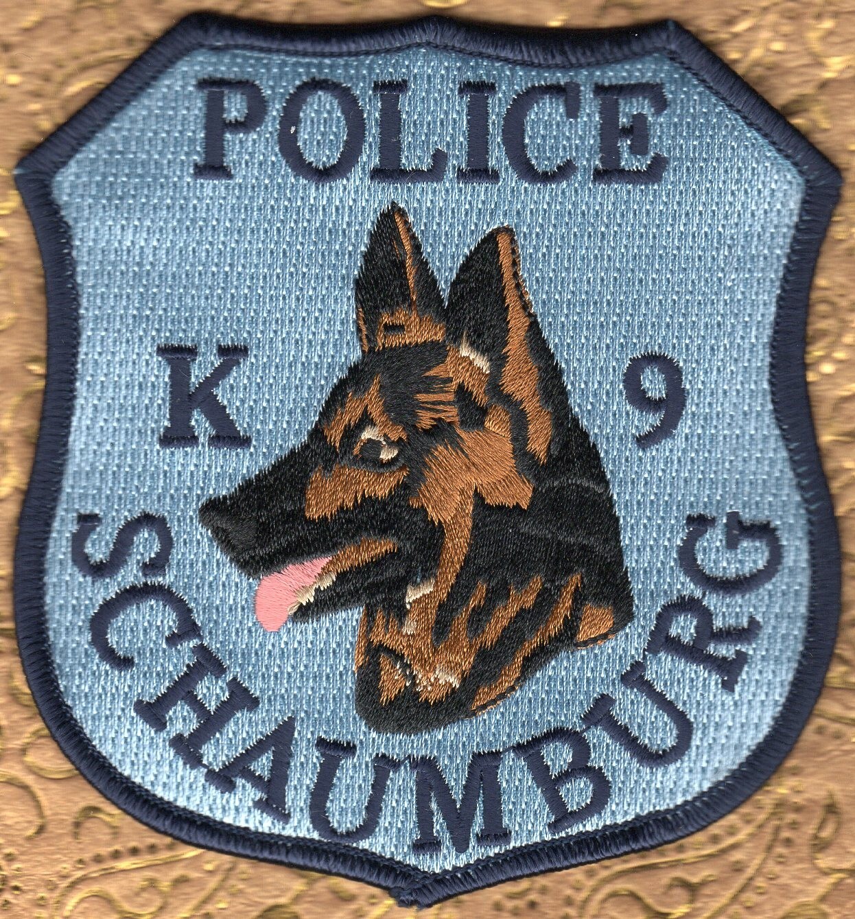 Schaumburg Illinois Police Shoulder Patch = K9