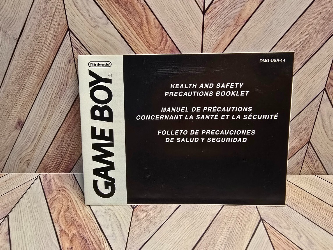 Nintendo Game Boy Original Instruction Booklet Manual Only DMG-USA-14