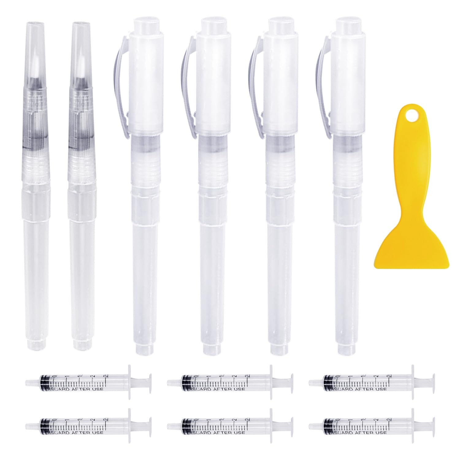 6 x Paint Pens, 6 x 2.5ml Syringes, 1 x Scraper, Wall Repair Supplies, Ref...