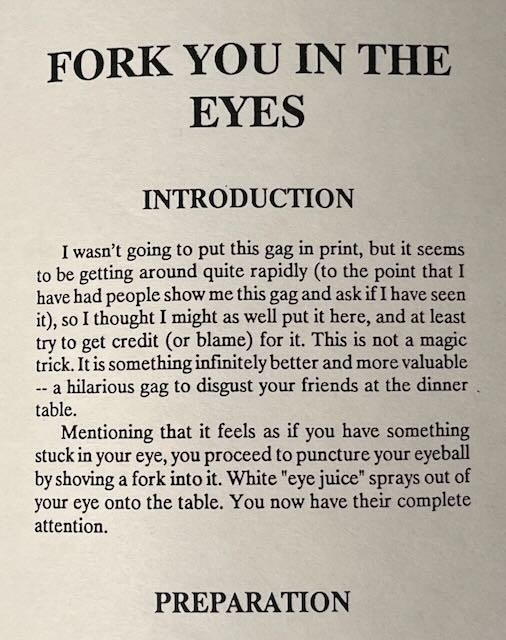 Mac King’s First Lecture Notes 1993 Rare Comedy Magic Lecture Booklet