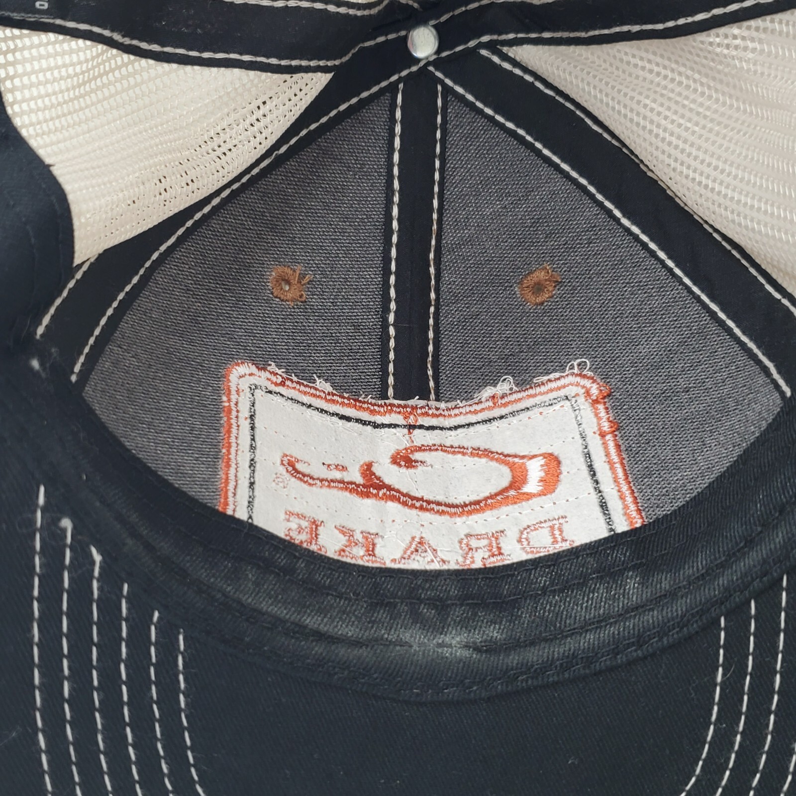Men's Drake Waterfowl Logo Patch Mesh Trucker Cap Snapback Hat Hunting Outdoors