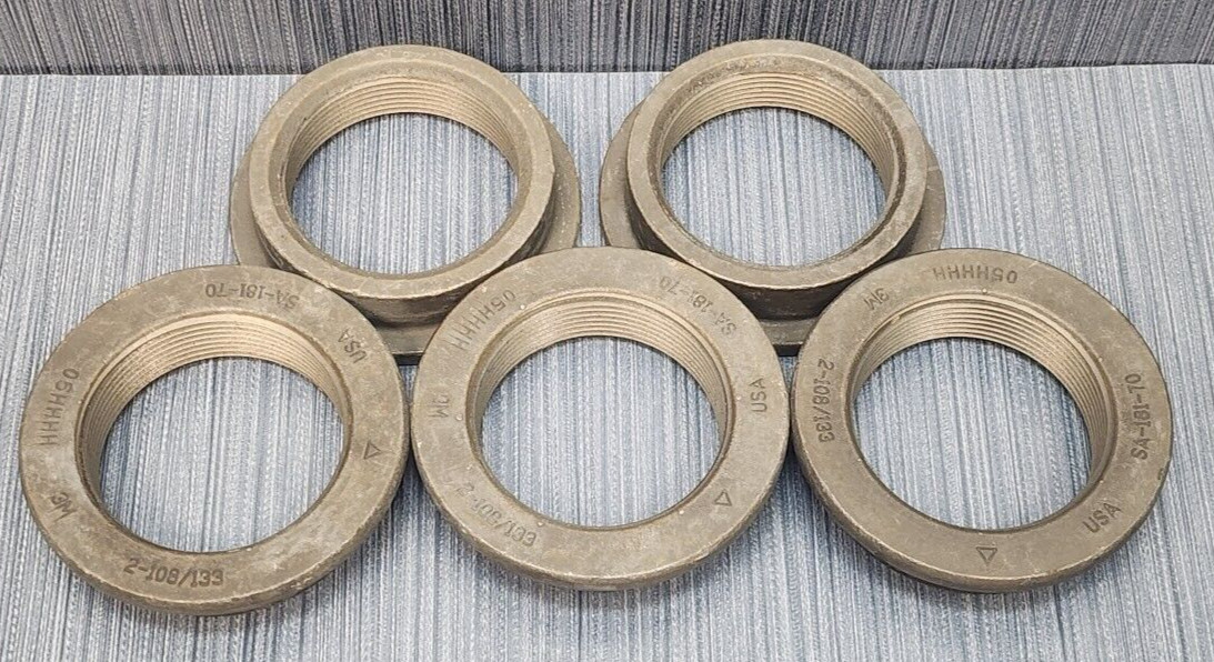Lot 5 x Phoenix USA 2" FPT SA-181-70 Carbon Steel Weld-On ThreadedFlange Fitting