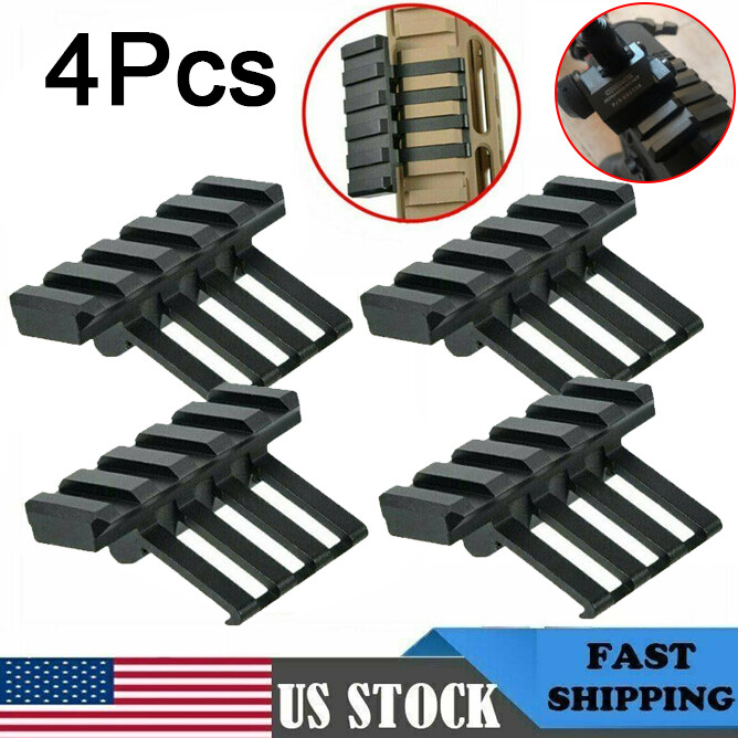 4Pcs Low Profile Tactical 45 Degree Offset Angle Mount For 20mm Picatinny Rail