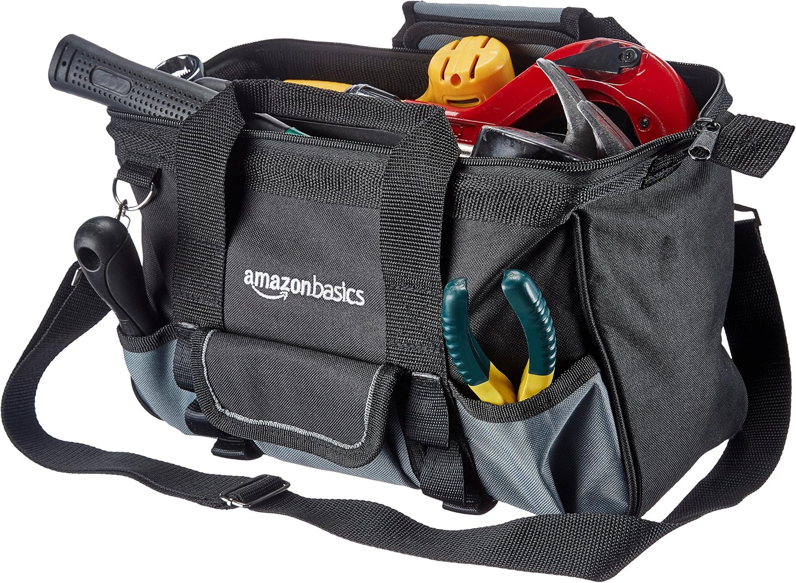 Amazon Basics Durable Wear-Resistant Tool Storage Bag with Adjustable Shoulde...