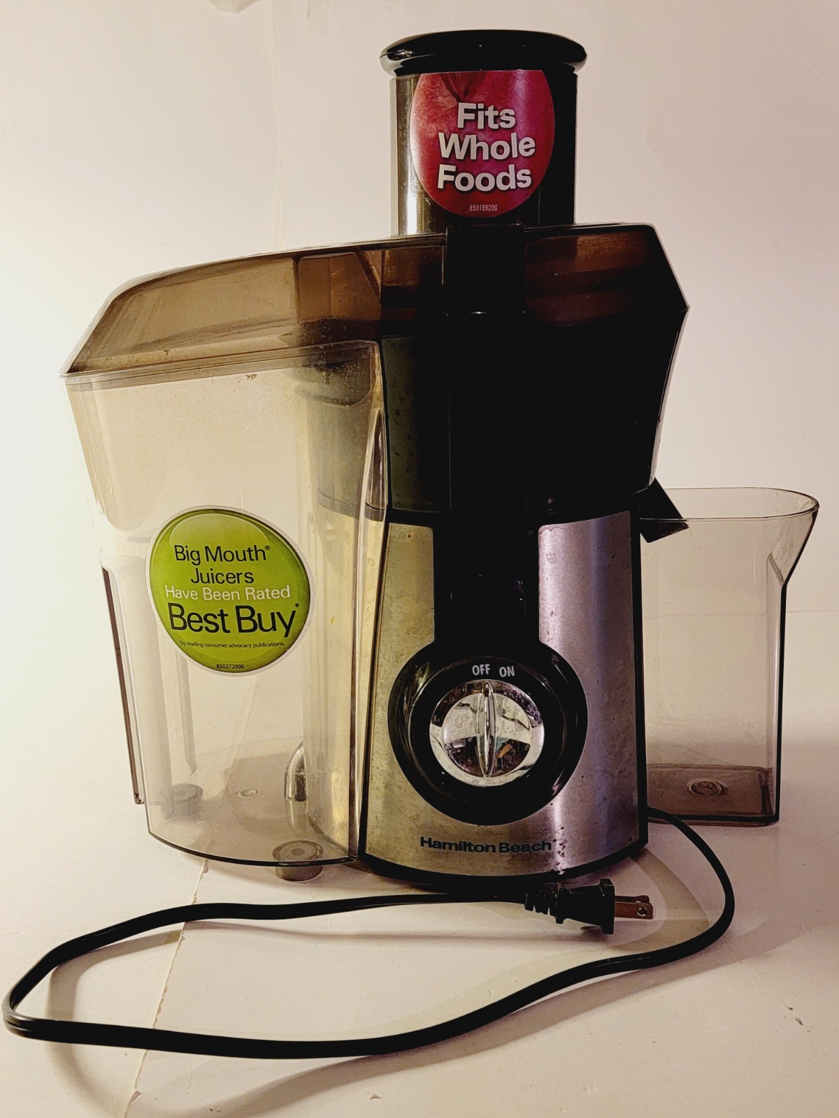 Hamilton Beach Big Mouth Juicer Model 67608Z Type CJ14 800W As Is For Parts