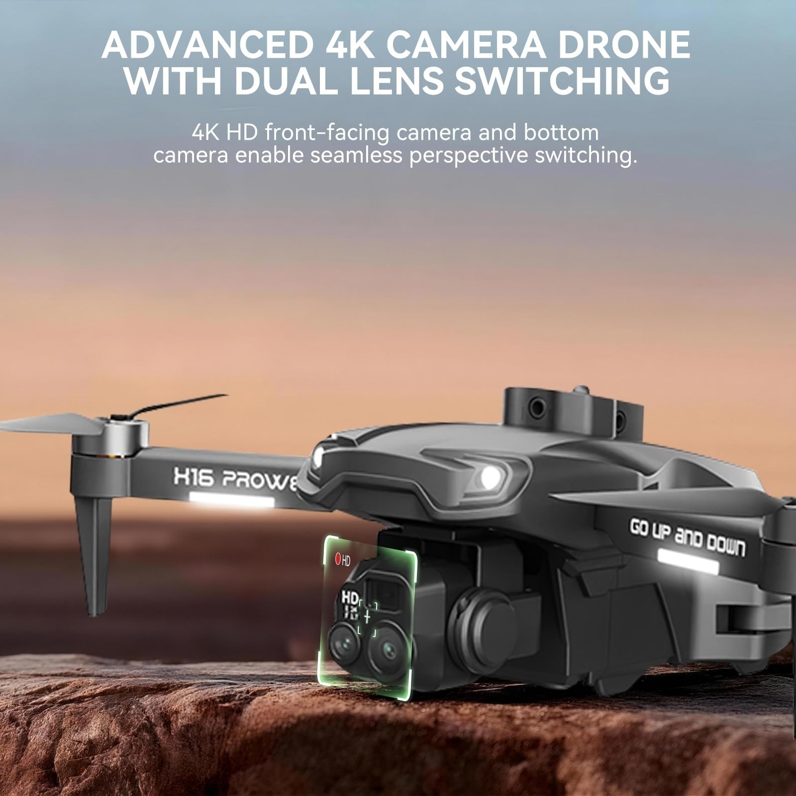 4K Foldable Drone with Obstacle Avoidance | TODAMU H16 Prowler