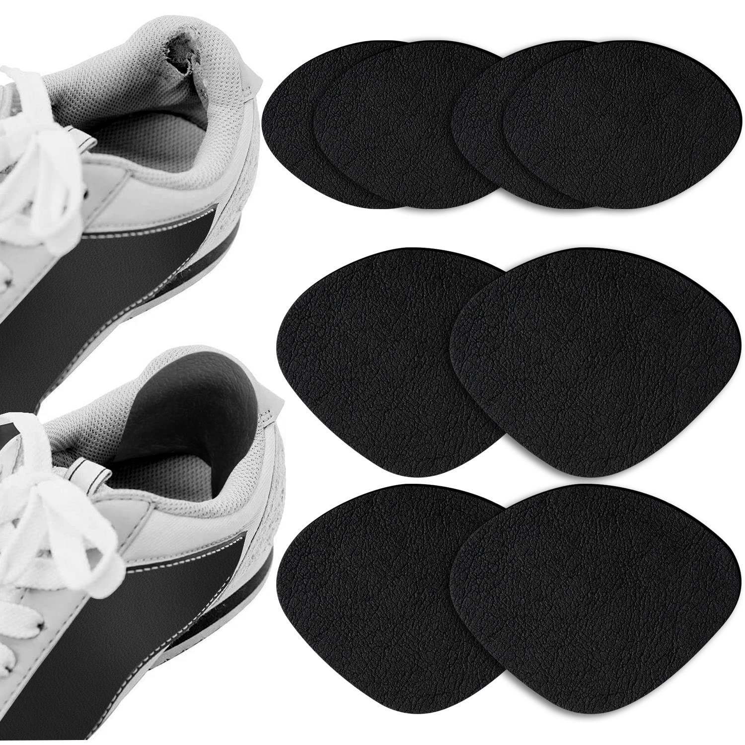Shoe Heel Repair, 4 Pairs Adhesive Inside Shoe Heel Patch Pad for Sneaker Holes