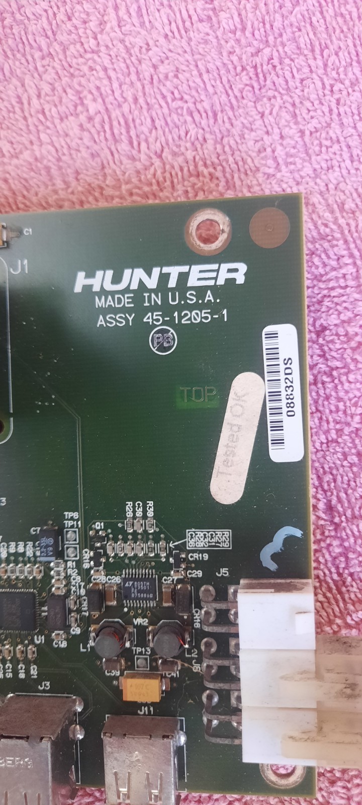 hunter alignment beam hub board 45-1205-1 tested good with cables