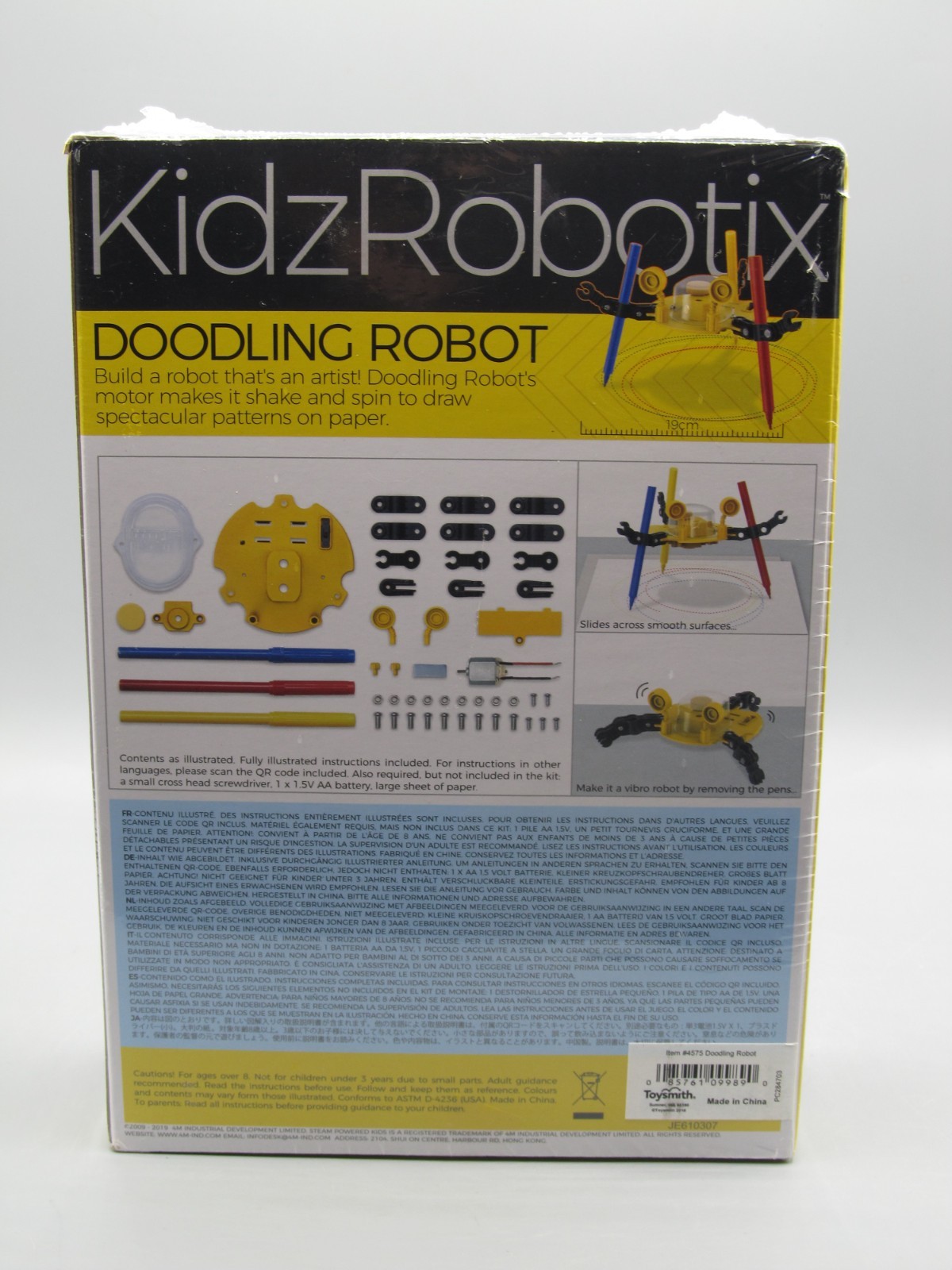 4M Kidz Robotix Doodling Robot DIY Science Engineering Robotics Kit New Sealed