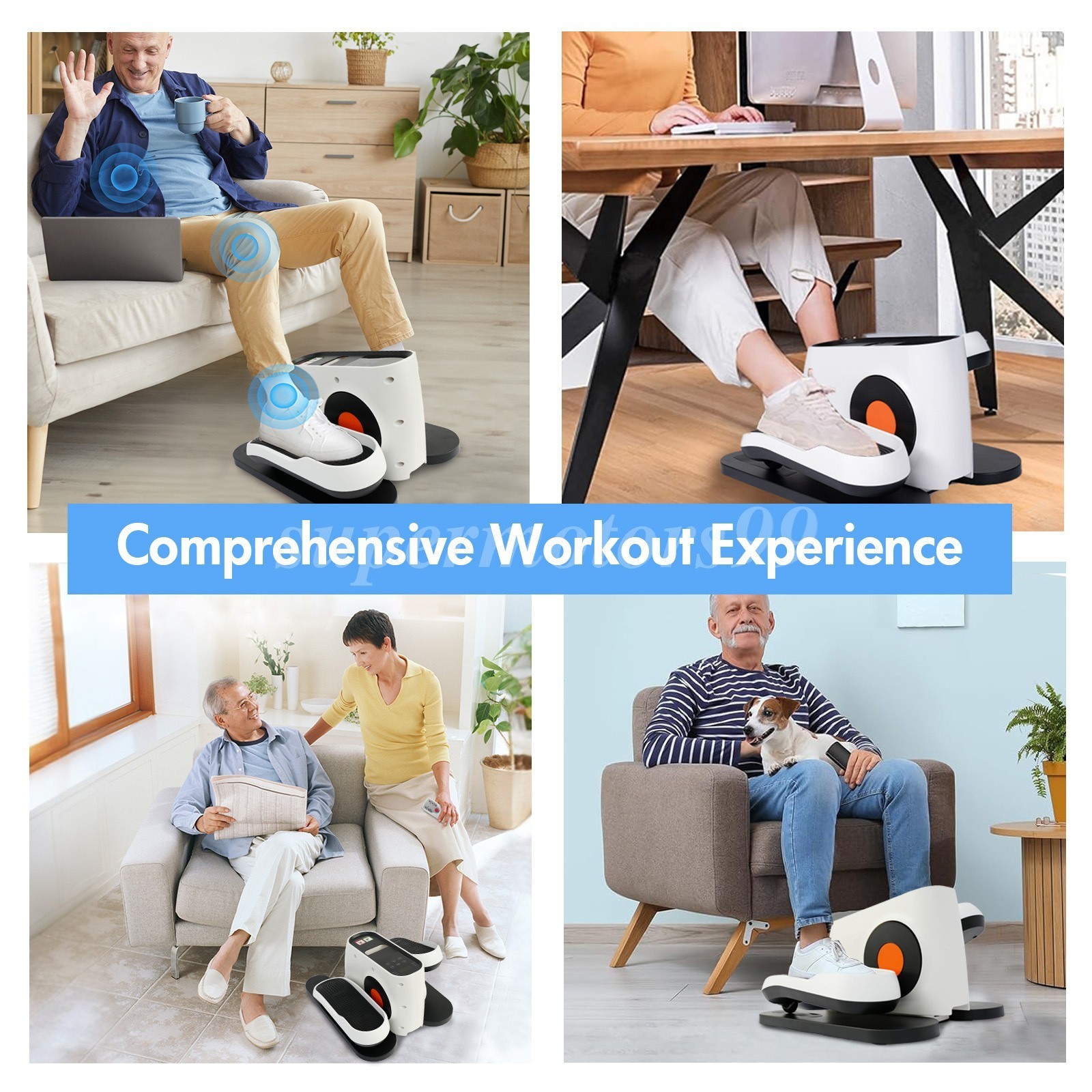 Ellipse Leg Exerciser as Seen-on Tv Under Desk Elliptical Machine Seated Eclipse