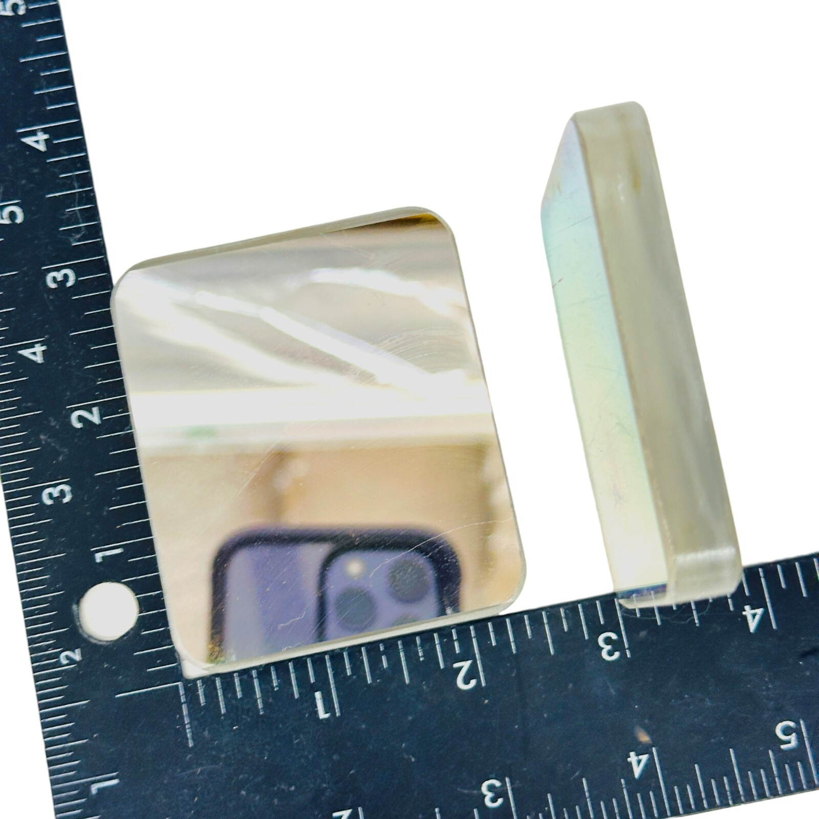 2 Pcs Optical Reflective Mirror for AG Opticom Qualifier 14 Comparator OQ-14