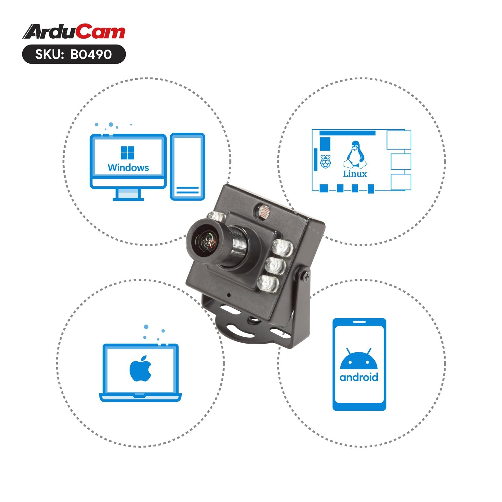 1080P Day & Night Vision USB Camera for Computer, 2MP Automatic IR-Cut Switch...