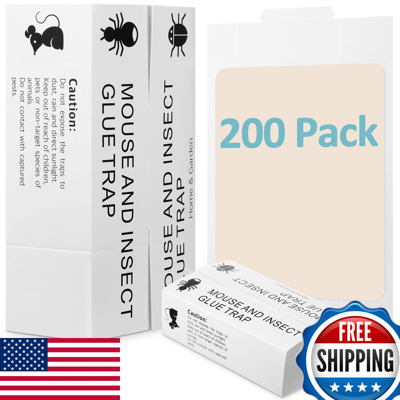 Qualirey Mouse And Insect Glue Boards Pest Glue Traps Bulk Large Mouse Rat Trap