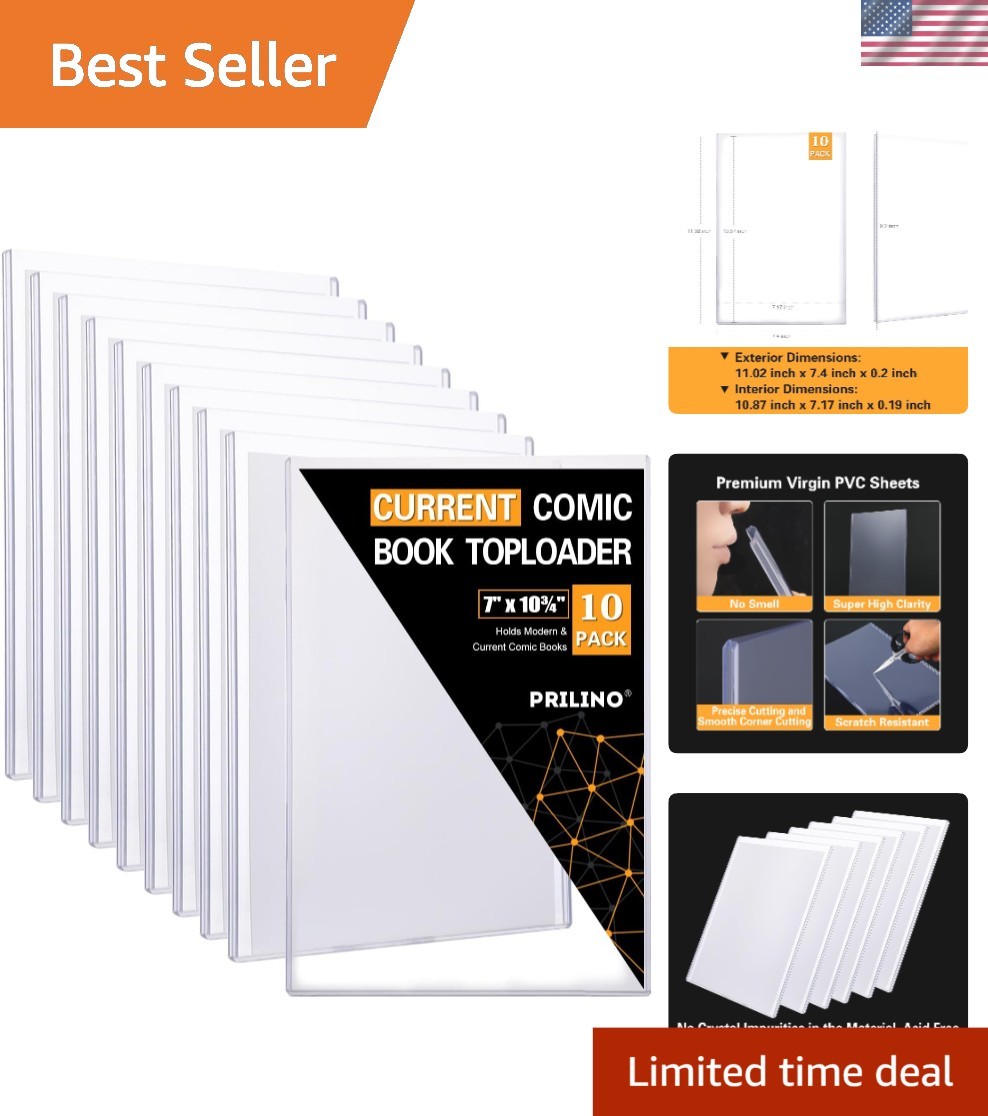 10ct Current Comic Toploaders -  Protection for Display & Storage Needs