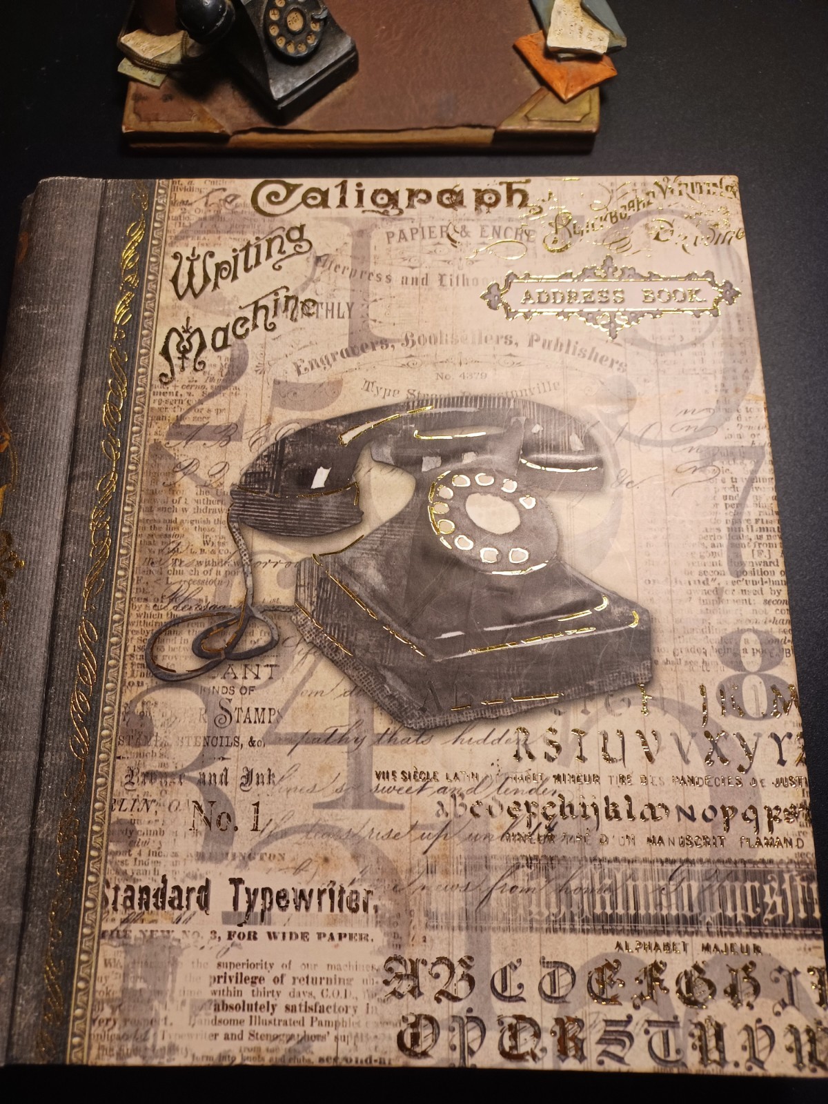 Address Book - Punch Studio Address Phone Book (Antique Phone cover 45600) New