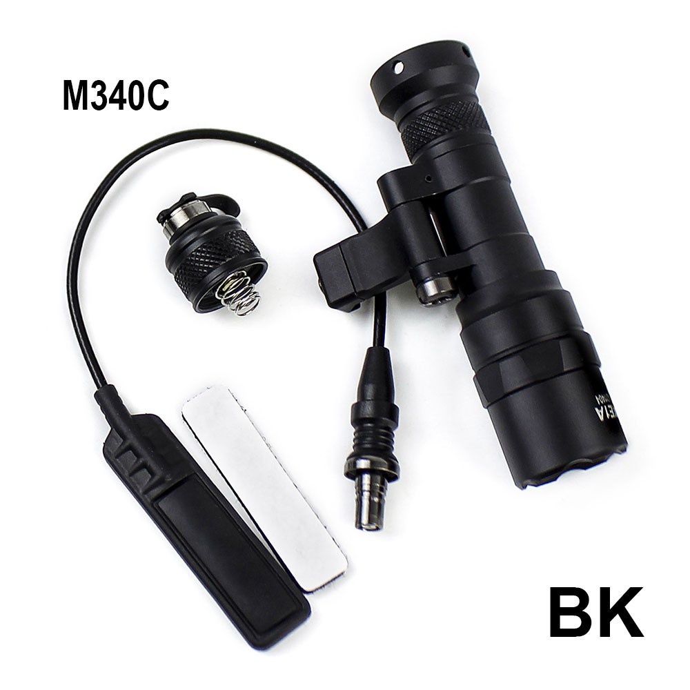 M340C Mini Light LED Constant Momentary M340 Weapon Flashlight For Picatinny US