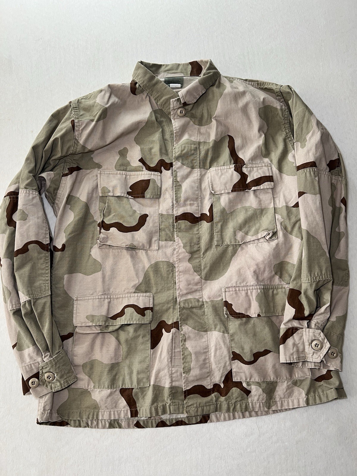 Tru Spec Military Desert Camo Combat Long Sleeve Shirt Size Large Regular