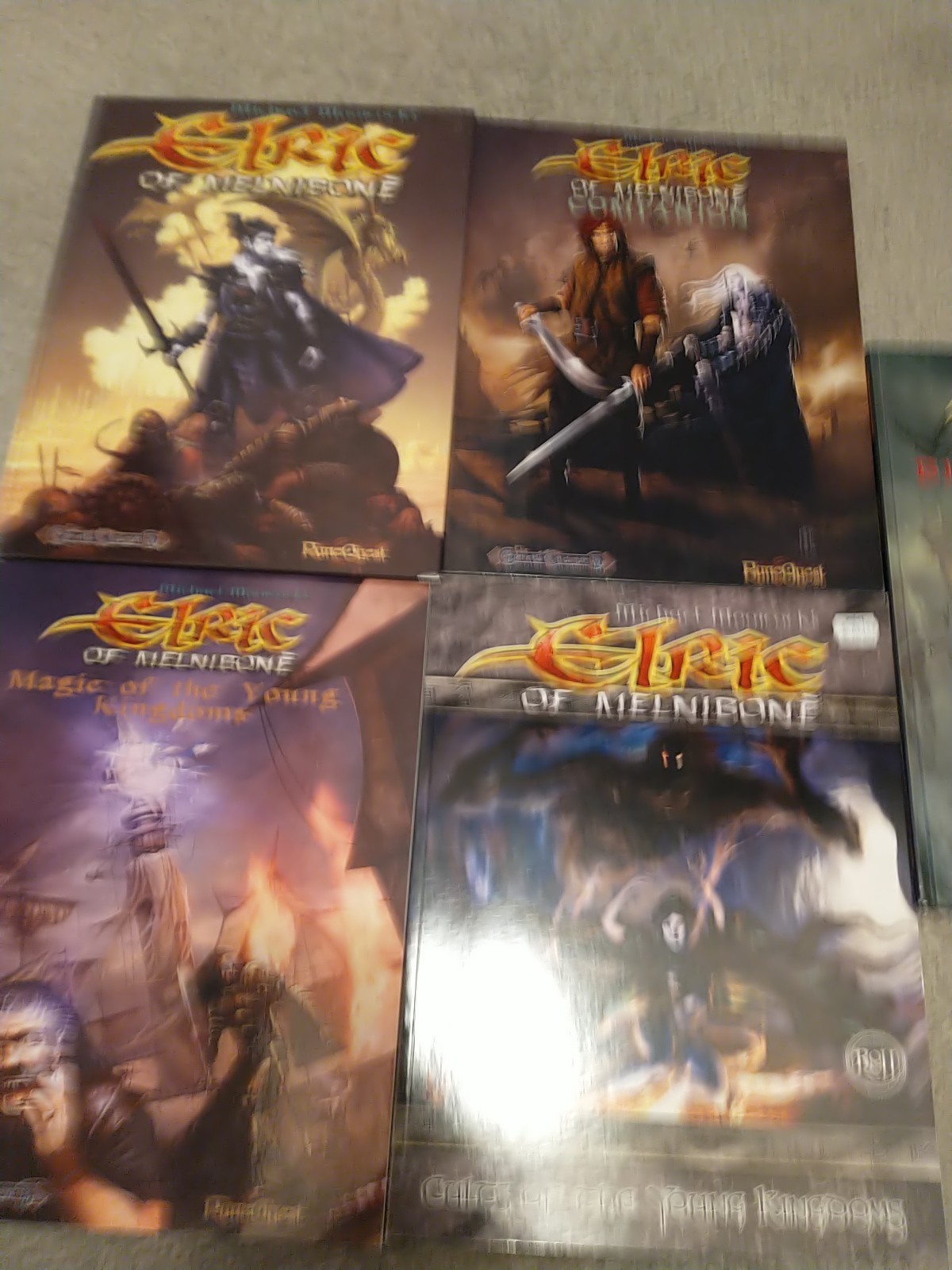 Elric Of Melnibone RPG Dark Fantasy Mongoose, Bright Shadows, Magic, Cults,