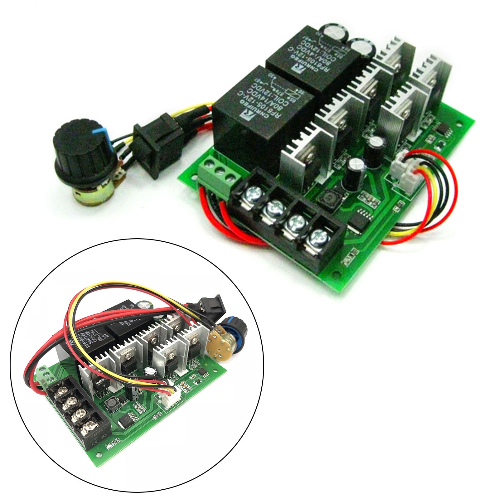 DC 40A DC Motor Speed Control Reversible PWM Controller 12V 24V 36V 2000W