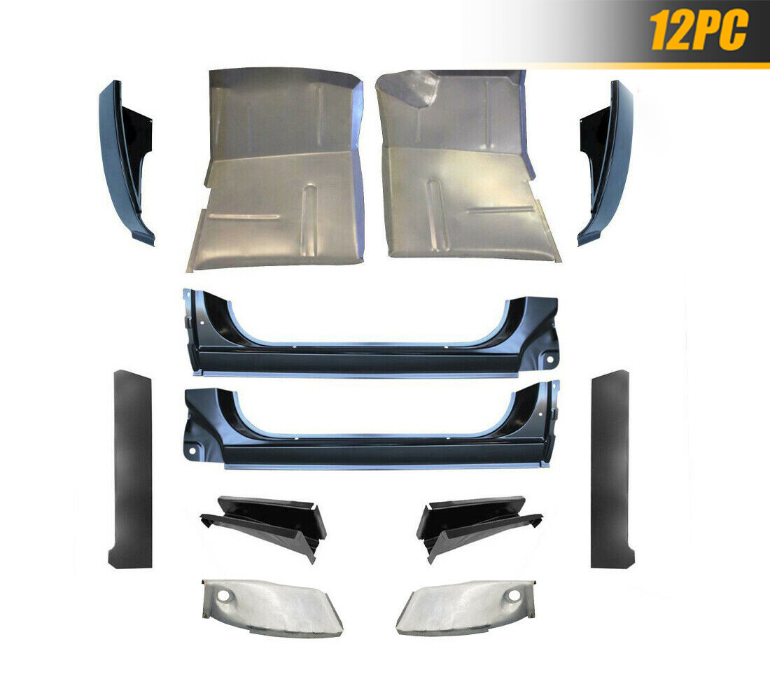 1973-87 Chevy Cab Kit, Rocker Panel , Cab Corner, Floor Pan & Supports   12PC