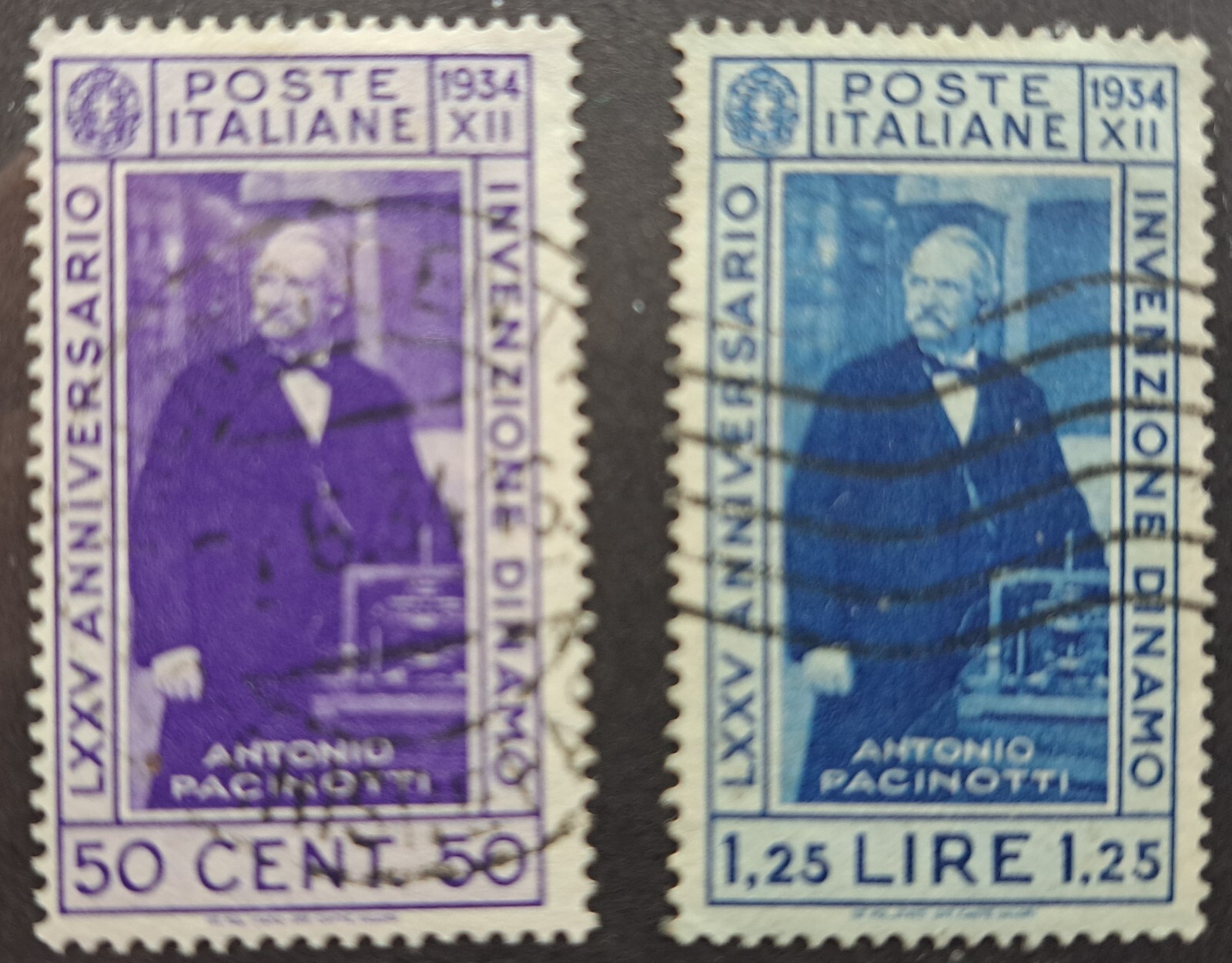 Italy Stamp Sc 322-3, Antonio Pacinotti, Used VF CV$ 3.15 (AS)