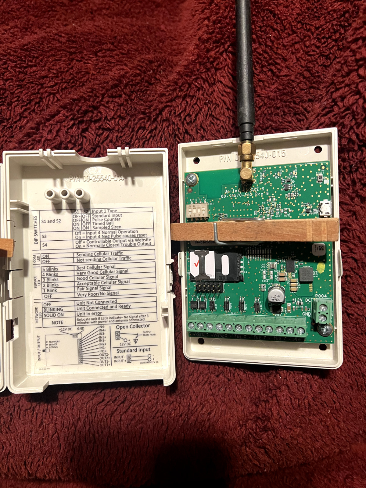 Alarm Cellular Uplink 5500VZ Communicator Security Sierra Wireless Uplink Radio