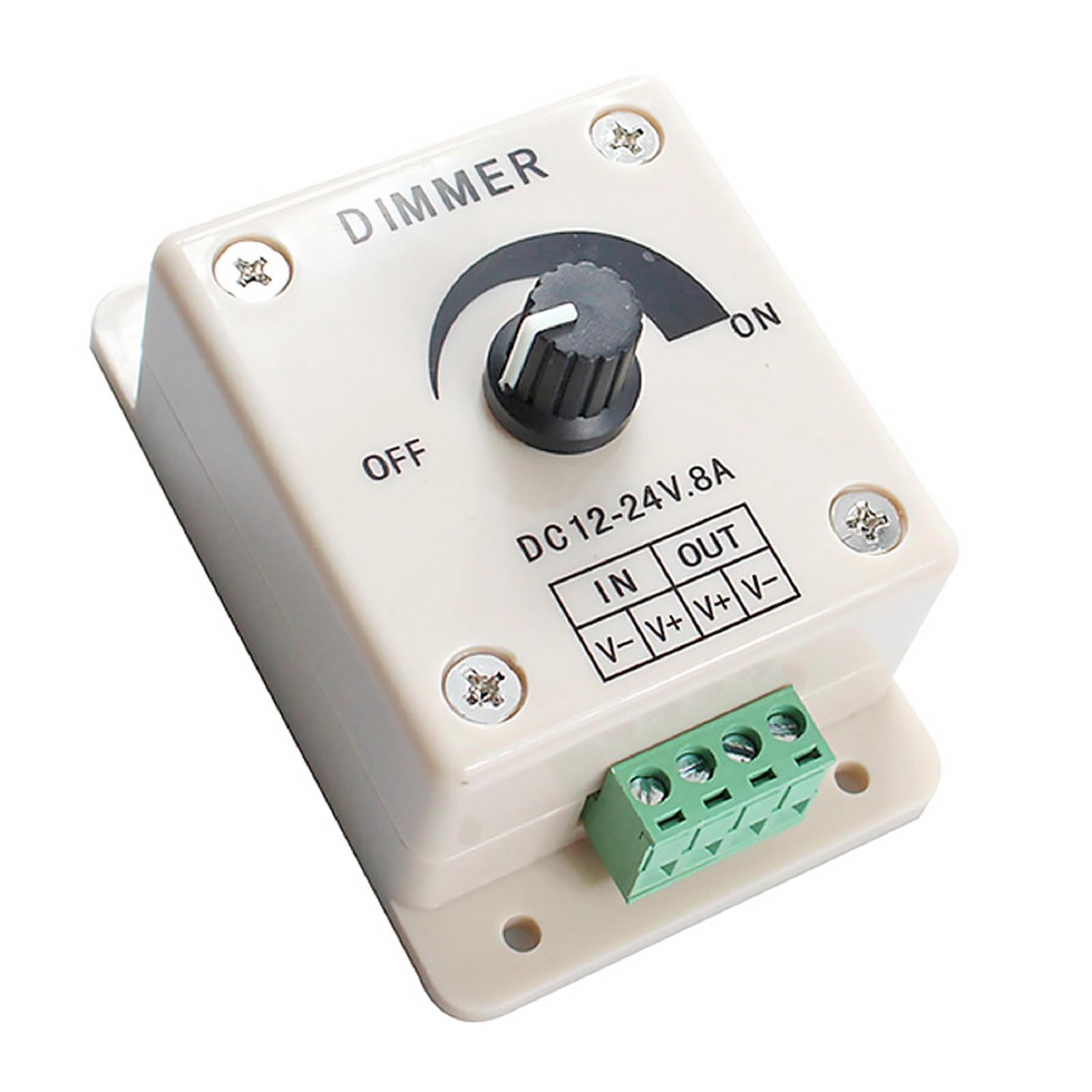 DC12-24V 8A Dimmer Brightness Adjustable Controller For Strip Lighting Dimmers