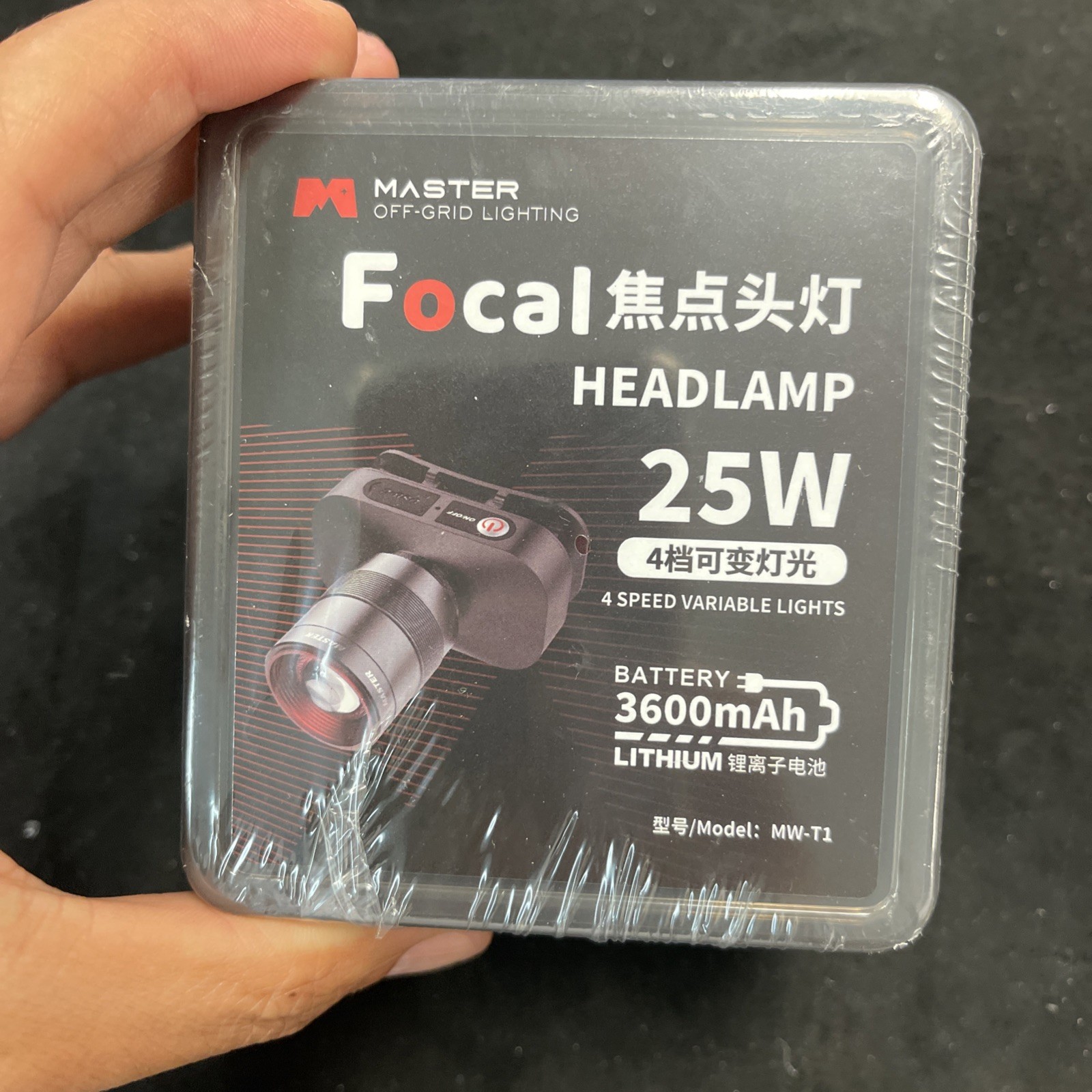 MASTER Off Grid Lighting Rechargeable FOCAL Headlamp, 1000LM Super Bright, 3690'