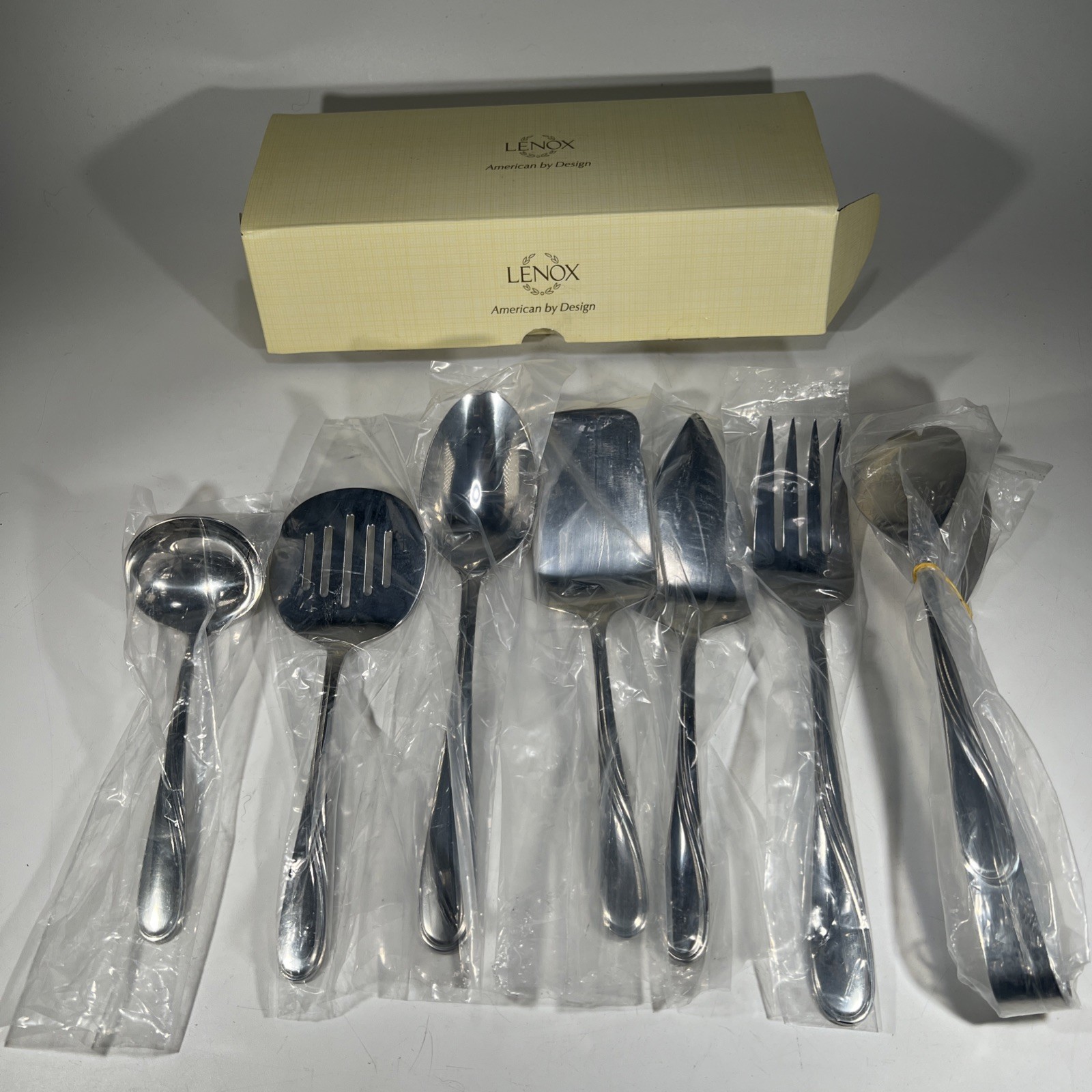 LENOX Summerville Flatware 7 piece Entertainment Set New
