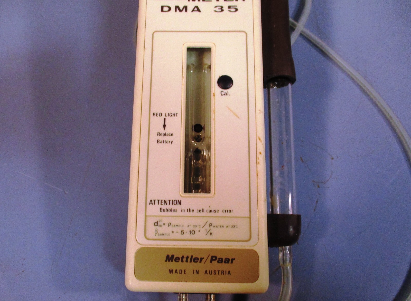 Mettler Paar DMA 35 Digital Densitymeter Density Meter Working