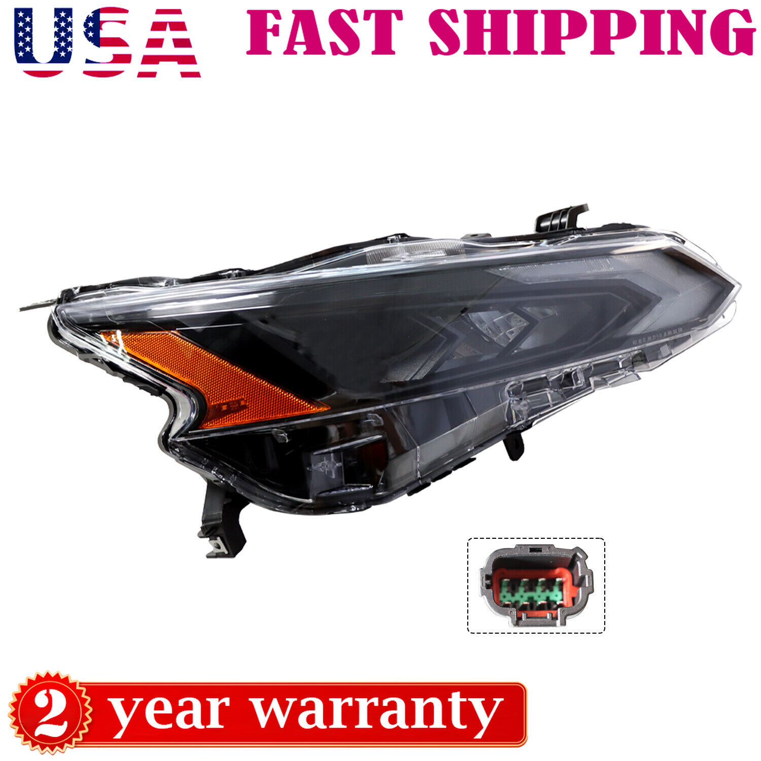 For 2023-2024 Nissan Altima Full LED Projector Headlight Headlamp Passenger Side