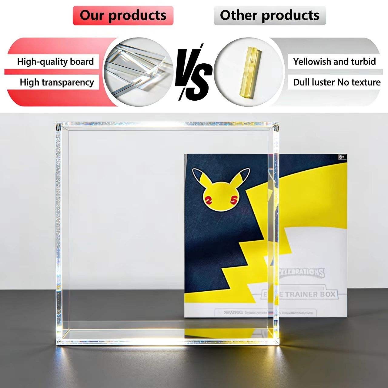 Pokemon Center Celebration Elite Trainer Box Acrylic Case w/ Magnetic Lid PC ETB