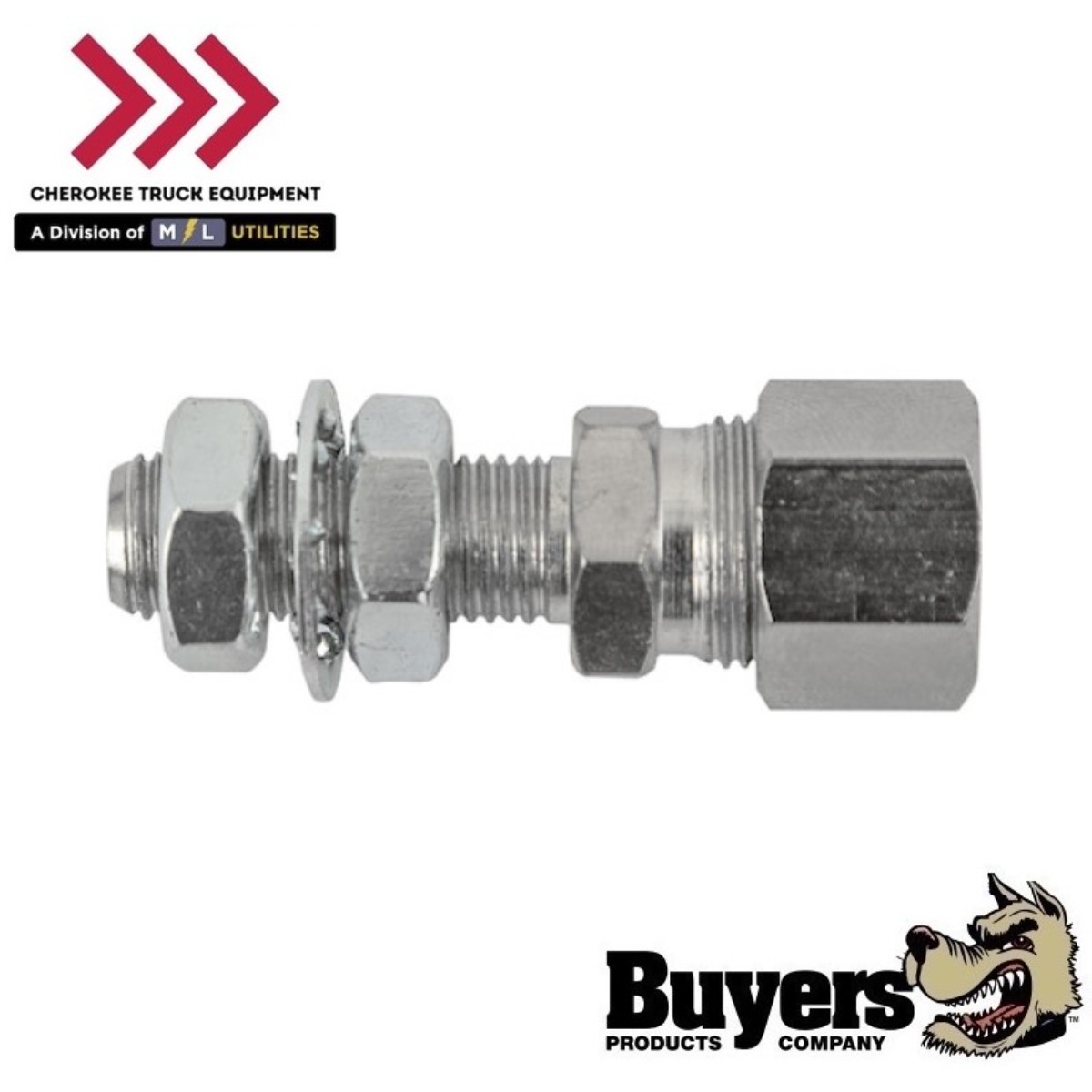 Buyers Products 1238, 3/8"-24 Thread Bulkhead Fitting