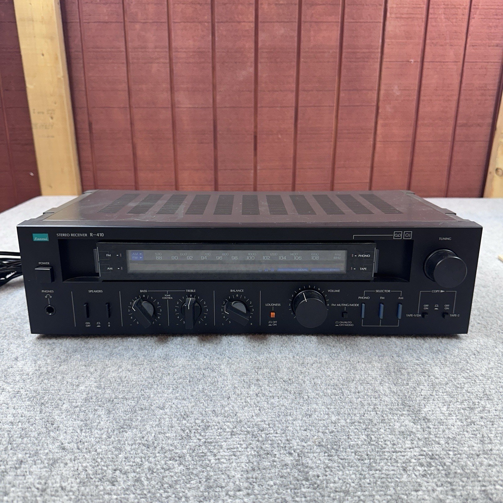 Vintage Sansui R-410 Stereo Receiver AM/FM Phono Hi-Fi Audio Made in Japan