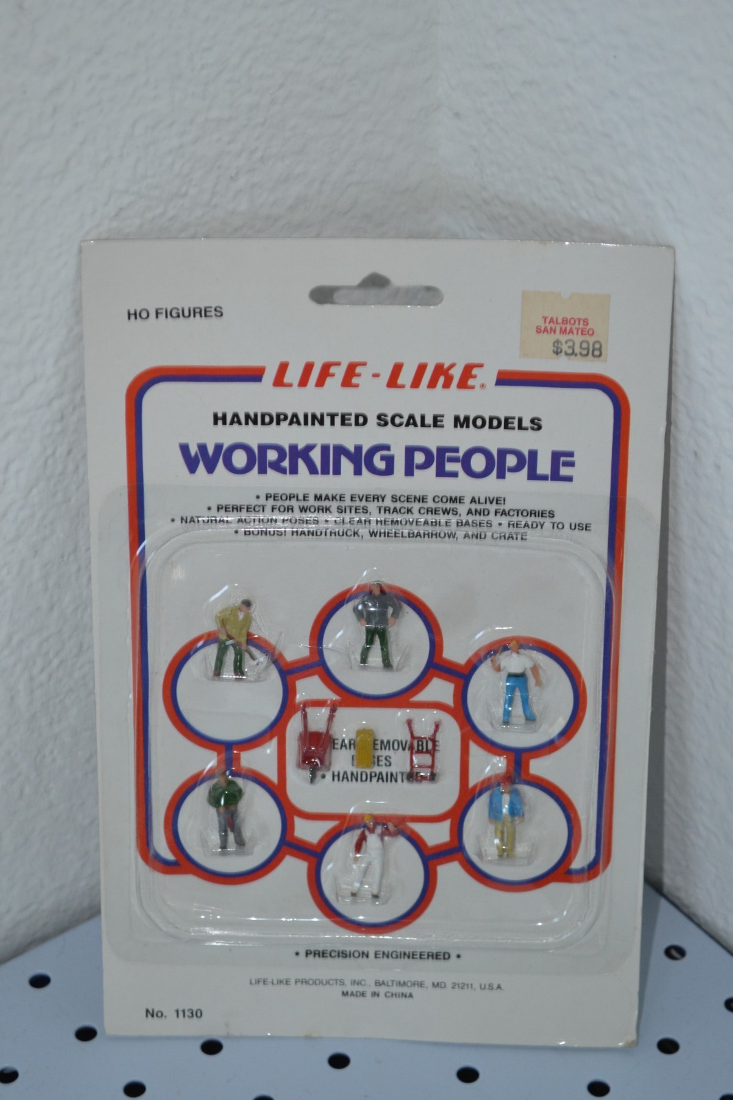 Vintage HO Figures Life-Like HandPainted Scale Models Working People #1130