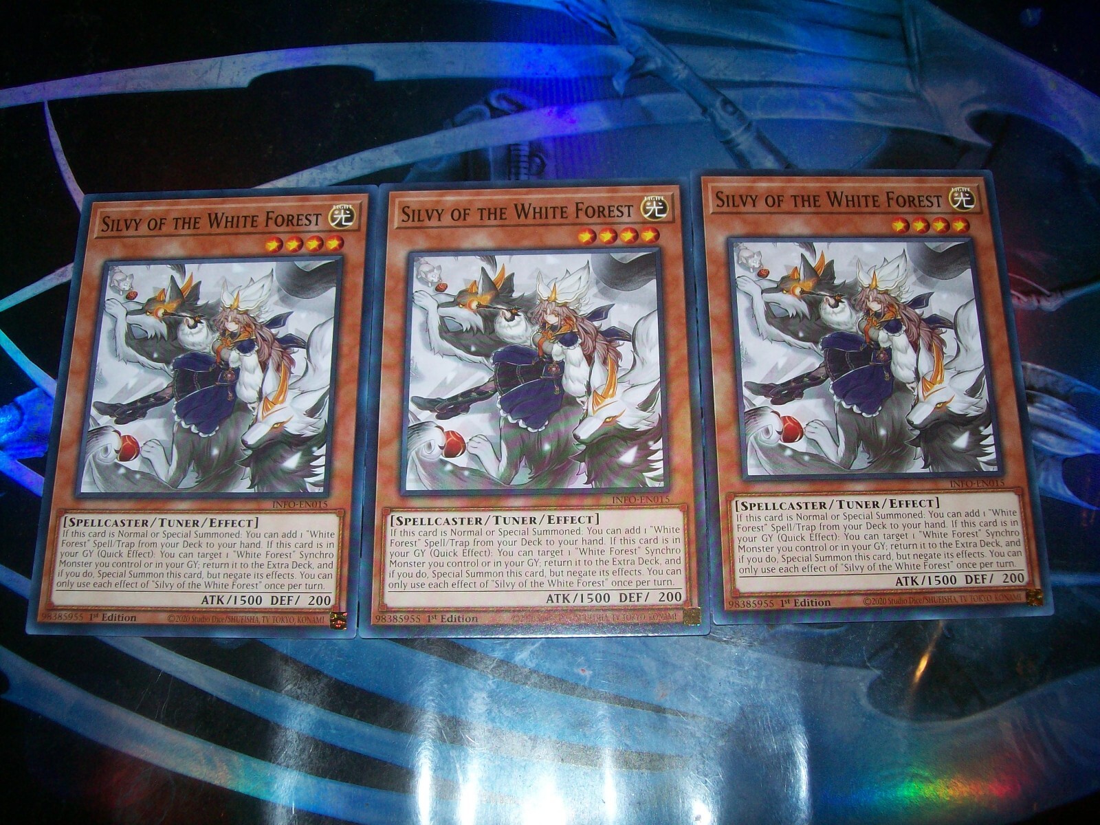 3x Silvy of the White Forest 1st Edition Common INFO-EN015 Yu-Gi-Oh!