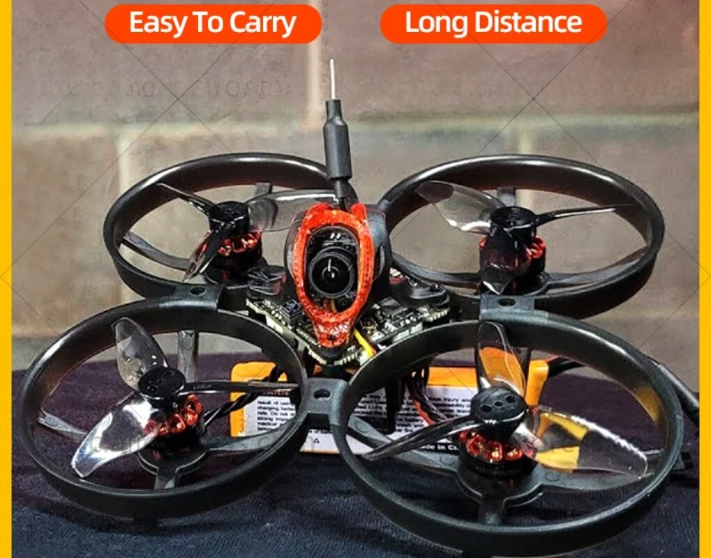 HOT 85mm Micro Quadcopter Drone 2.4G ELRS Receiver X12 Ant Brushless Motor New