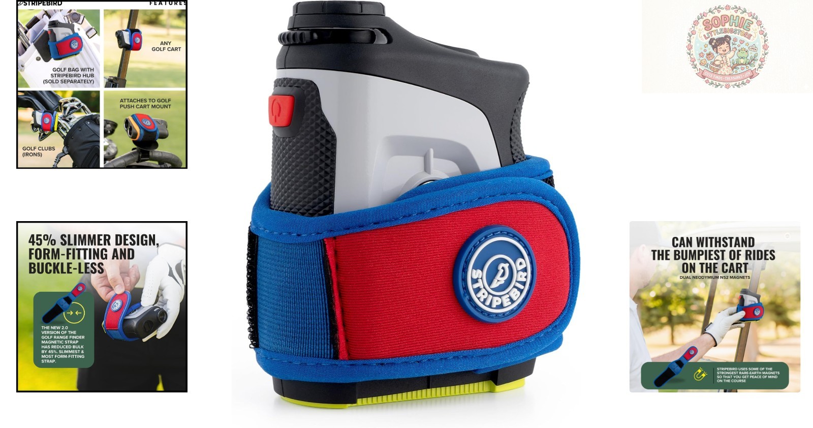 2.0 Slim Magnetic Strap for Golf Rangefinder - Buckle-less Design & Super Strong