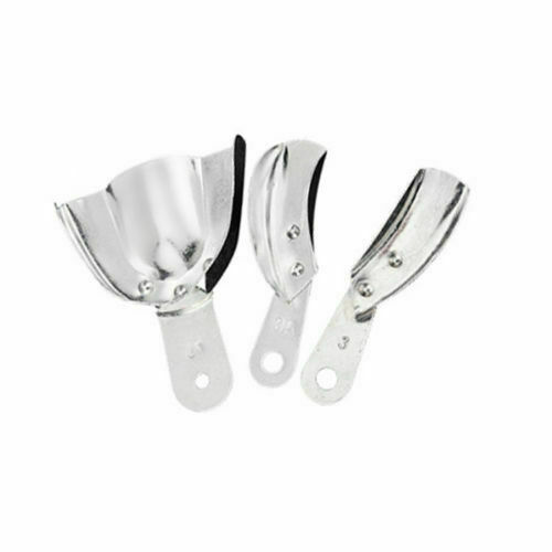 Dental Quadrant Impression Trays Aluminium No Hole Perforated Left Right *5 Pair
